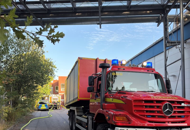 Industriebrand in Schenefeld